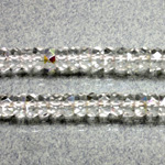 Czech Glass Fire Polished Bead - Rondelle 06x3MM CRYSTAL AB