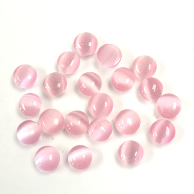 Fiber-Optic Cabochon - Round 05MM CAT'S EYE LT PINK