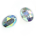 Asfour Crystal Point Back Fancy Stone - Oval 18x13MM CRYSTAL AB