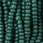 Preciosa Czech Glass Seed Bead - Round 13/0 DK GREEN 53270