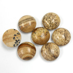 Gemstone Cabochon - Round 11MM LANDSCAPE JASPER