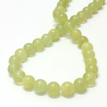 Gemstone Bead - Smooth Round 10MM JADE LT GREEN