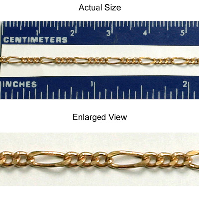Brass Chain 2.25MM FIGARO