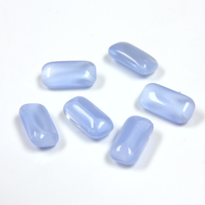 Glass Point Back Buff Top Stone Opaque Doublet - Cushion Octagon 10x5MM BLUE MOONSTONE