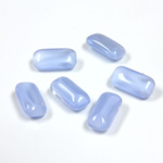 Glass Point Back Buff Top Stone Opaque Doublet - Cushion Octagon 10x5MM BLUE MOONSTONE