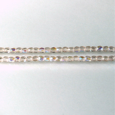 Czech Glass Fire Polish Bead - Round 02MM ROSALINE AB