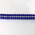 Czech Glass Fire Polish Bead - Round 03MM COBALT