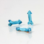 German Glass Flat Back Foiled Mirror - Arrow 10x4 AQUA