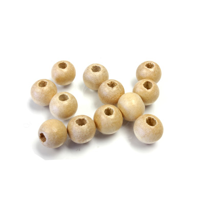 Wood Bead - Smooth Round 08MM NATURAL