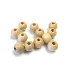 Wood Bead - Smooth Round 08MM NATURAL