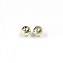 Metalized Plastic Smooth Bead - Round 06MM GOLD TEXTURE