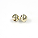 Metalized Plastic Smooth Bead - Round 10MM GOLD TEXTURE