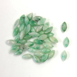 Gemstone Cabochon - Navette 06x3MM JADE ZING JIANG