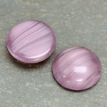 Glass Medium Dome Cabochon - Round 21MM AMETHYST QUARTZ