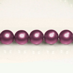 Czech Glass Pearl Bead - Round 06MM MATTE AMETHYST 75478