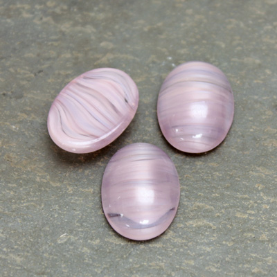 Glass Medium Dome Cabochon - Oval 18x13MM AMETHYST QUARTZ