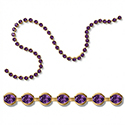 Preciosa MAXIMA Crystal Bezel Chain - PP24 (SS12)  AMETHYST-RAW BRASS