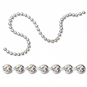 Preciosa MAXIMA Crystal Bezel Chain - PP24 (SS12) CRYSTAL AB-SILVER