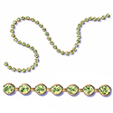 Preciosa MAXIMA Crystal Bezel Chain - PP24 (SS12)  PERIDOT-RAW BRASS