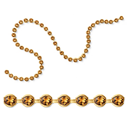 Preciosa MAXIMA Crystal Bezel Chain - PP24 (SS12)  TOPAZ-RAW BRASS