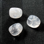 Plastic  Bead - Mixed Color Smooth Oval Abstract 15x12MM CRYSTAL QUARTZ