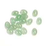 Gemstone Cabochon - Oval 07x5MM AVENTURINE GREEN