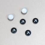 Glass Medium Dome Cabochon Pearl Spray Finish - Round 07MM NAVY