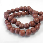 Wood Bead - Smooth Round 08MM DYED ROBLES LACQUERED