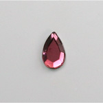 Glass Flat Back Rose Cut Fancy Foiled Stone  - Pear 13x8MM ROSE