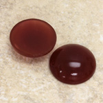 Glass Medium Dome Cabochon - Round 20MM CORNELIAN