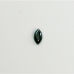 Glass Flat Back Rose Cut Glass Opaque Coated Stone - Navette 08x4MM HEMATITE