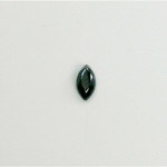 Glass Flat Back Rose Cut Glass Opaque Coated Stone - Navette 08x4MM HEMATITE