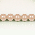 Czech Glass Pearl Bead - Round 06MM DK ROSE 70425