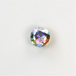 Glass Point Back Tin Table Cut (TTC) Foiled Coated - Round 48SS CRYSTAL AB