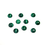 Plastic Mixed Color Cabochon - Round 05MM IMITATION MALACHITE