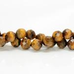 Gemstone Bead - Faceted Round 10MM TIGEREYE