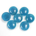 Gemstone Flat Back Cabochon - Round 11MM QUARTZ DYED #21 TEAL