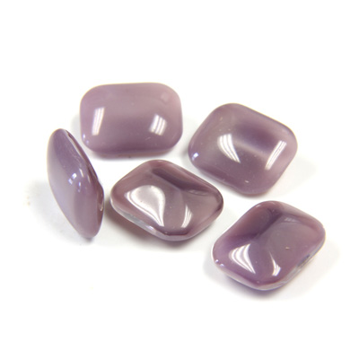 Glass Point Back Buff Top Stone Opaque Doublet - Cushion Octagon 10x8MM AMETHYST MOONSTONE