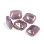 Glass Point Back Buff Top Stone Opaque Doublet - Cushion Octagon 10x8MM AMETHYST MOONSTONE