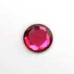 Glass Flat Back Rose Cut Fancy Foiled Stone - Round 15MM ROSE