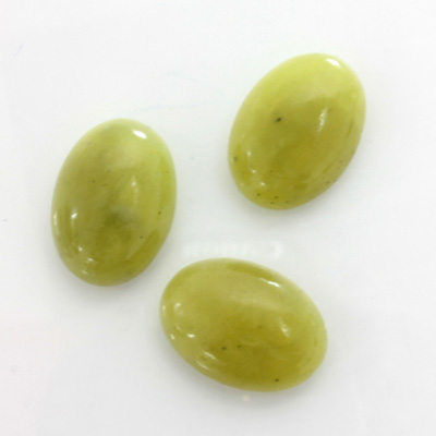 Gemstone Cabochon - Oval 18x13MM JADE LT GREEN