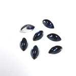 Plastic Flat Back Foiled Cabochon - Navette 10x5MM MONTANA