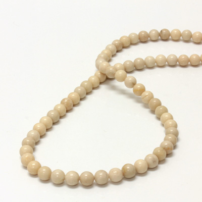 Gemstone Bead - Smooth Round 06MM RIVERSTONE