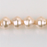 Czech Glass Pearl Bead - Snail Shell 10MM DARK ROSE 70425