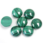 Gemstone Cabochon - Round 11MM MALACHITE