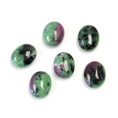 Gemstone Cabochon - Oval 10x8MM ZOISITE RUBY