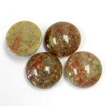 Gemstone Cabochon - Round 15MM CHINESE UNIKITE