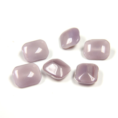 Glass Point Back Buff Top Stone Opaque Doublet - Cushion Octagon 08x7MM AMETHYST MOONSTONE