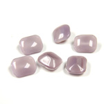 Glass Point Back Buff Top Stone Opaque Doublet - Cushion Octagon 08x7MM AMETHYST MOONSTONE