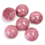 Gemstone Cabochon - Round 13MM RHODONITE